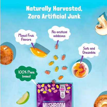 Suplemento Mushroom Ashwagandha 80 Gomas