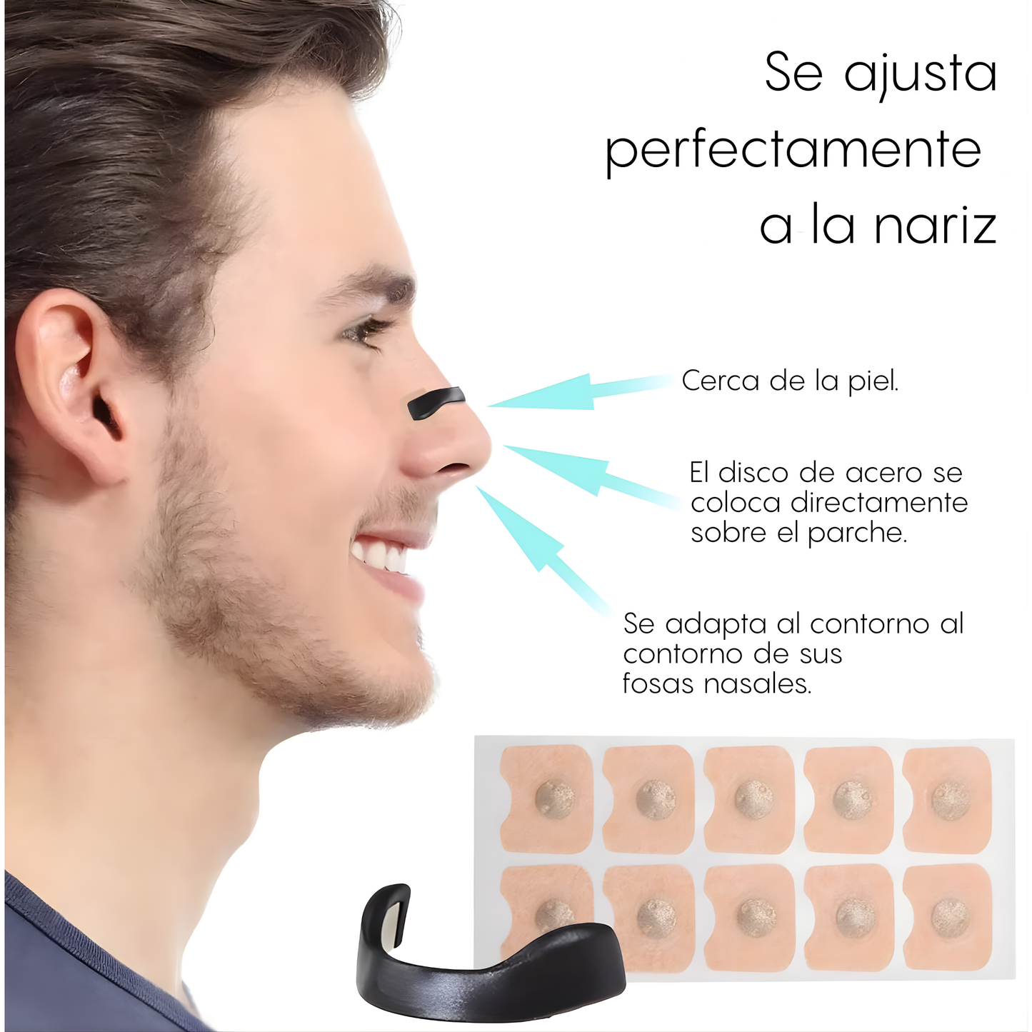 Dilatadores Nasales Magnéticos para Mejorar la Respiración y Reducir Ronquidos