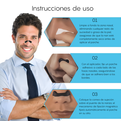 Dilatadores Nasales Magnéticos para Mejorar la Respiración y Reducir Ronquidos