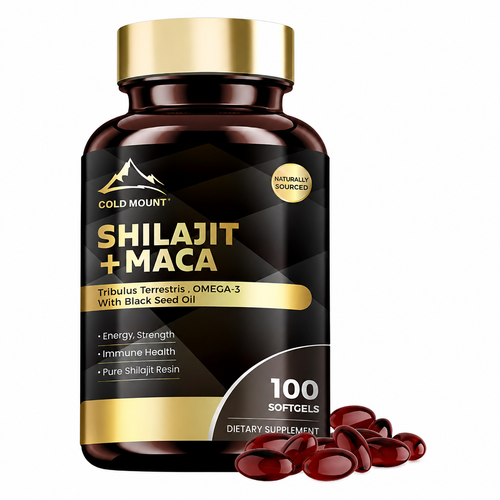 Suplemento Shilajit + Maca 100 capsulas