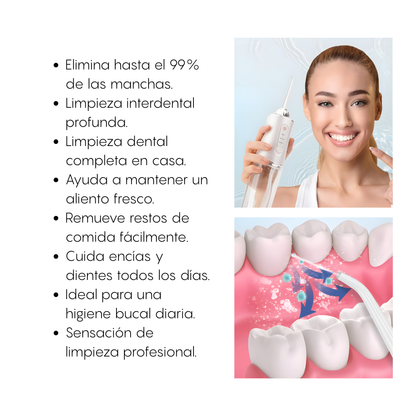 Irrigador Bucal Limpiador Dientes Eléctrico