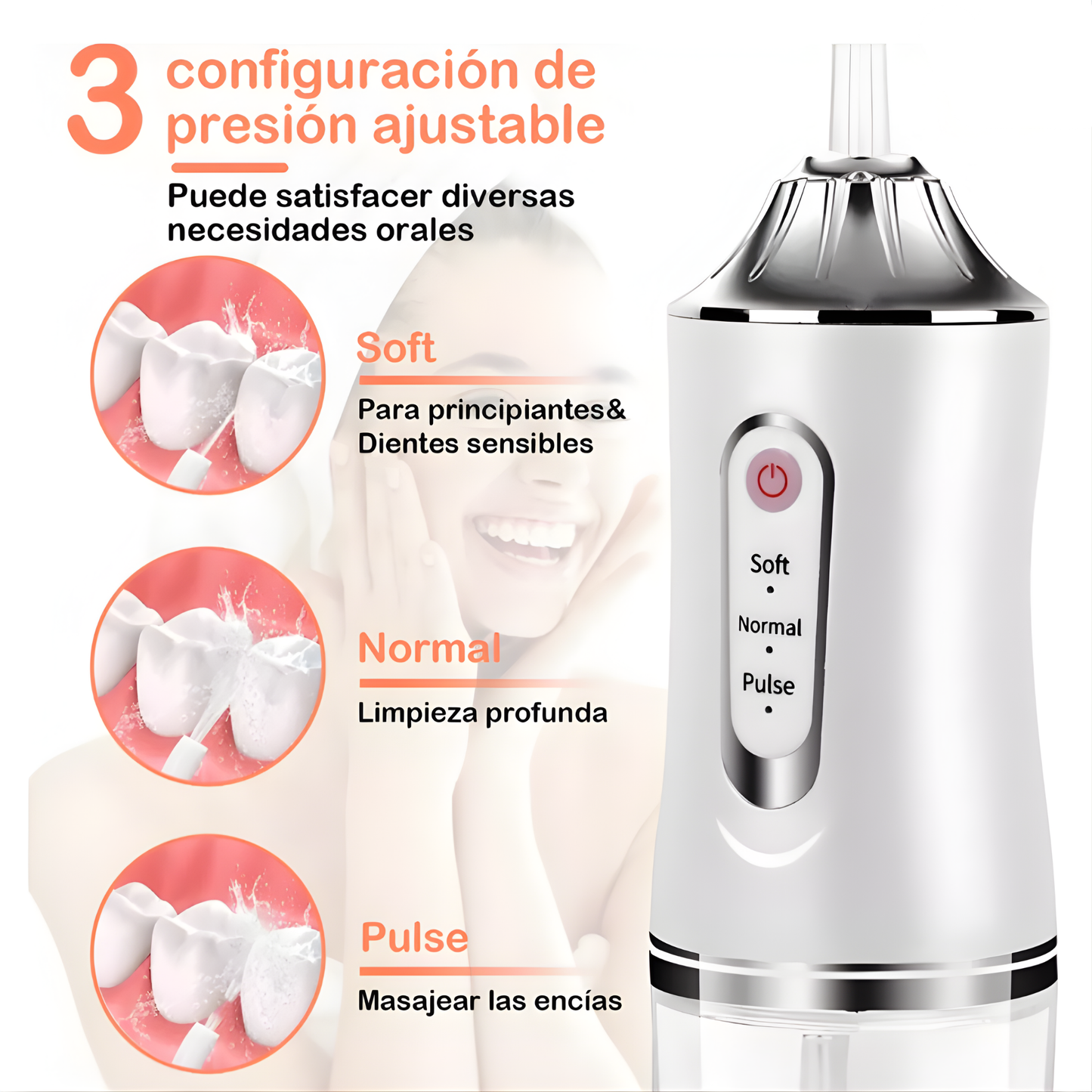 Irrigador Bucal Limpiador Dientes Eléctrico